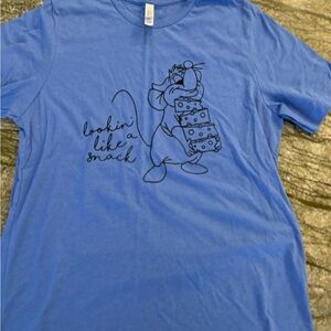 Blue Disney Gus Gus Graphic Adult Shirt